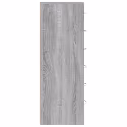 vidaXL Sideboard with 6 Drawers Cabinet Cupboard Highboard Engineered Wood - grey sonoma - Additional view 5
