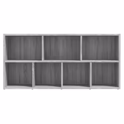 vidaXL Book Cabinet Highboard Book Rack Display Storage Shelf Engineered wood - grey sonoma - Additional view 10