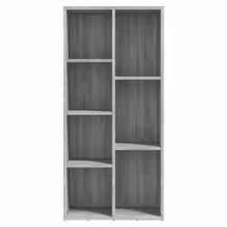 vidaXL Book Cabinet Highboard Book Rack Display Storage Shelf Engineered wood - grey sonoma - Additional view 6