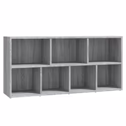 vidaXL Book Cabinet Highboard Book Rack Display Storage Shelf Engineered wood - grey sonoma - Additional view 9