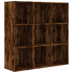 vidaXL Book Cabinet Highboard Storage Book Rack Bookshelf Engineered Wood - smoked oak - Additional view 2