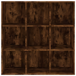 vidaXL Book Cabinet Highboard Storage Book Rack Bookshelf Engineered Wood - smoked oak - Additional view 3