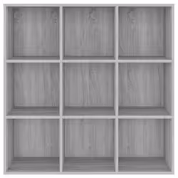vidaXL Book Cabinet Highboard Storage Book Rack Bookshelf Engineered Wood - grey sonoma