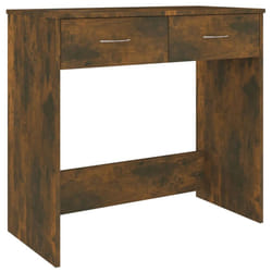 vidaXL Desk Workstation Corner Office Table Computer Desk Engineered Wood - smoked oak