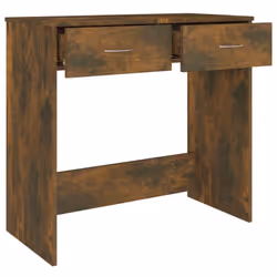 vidaXL Desk Workstation Corner Office Table Computer Desk Engineered Wood - smoked oak - Additional view 6