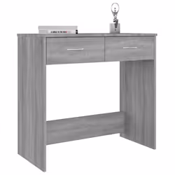 vidaXL Desk Workstation Corner Office Table Computer Desk Engineered Wood - grey sonoma