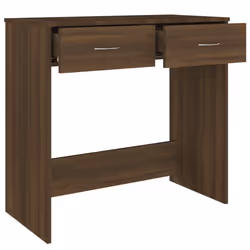 vidaXL Desk Workstation Corner Office Table Computer Desk Engineered Wood - brown oak - Additional view 6