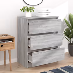 vidaXL Sideboard Engineered Wood Storage Side Cabinet Furniture Multi Colours - grey sonoma - Additional view 6