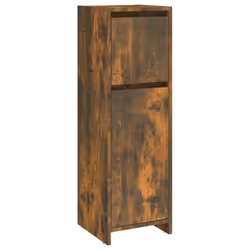 vidaXL Bathroom Cabinet Washroom Storage Cabinet Cupboard Engineered Wood - smoked oak