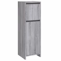 vidaXL Bathroom Cabinet Washroom Storage Cabinet Cupboard Engineered Wood - grey sonoma