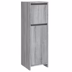 vidaXL Bathroom Cabinet Washroom Storage Cabinet Cupboard Engineered Wood - grey sonoma