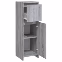 vidaXL Bathroom Cabinet Washroom Storage Cabinet Cupboard Engineered Wood - grey sonoma - Additional view 5