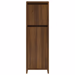 vidaXL Bathroom Cabinet Washroom Storage Cabinet Cupboard Engineered Wood - brown oak