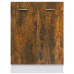 vidaXL Kitchen Cabinet Home Storage Shelf Organiser Cupboard Engineered Wood - smoked oak - Additional view 5