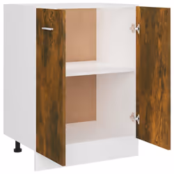 vidaXL Kitchen Cabinet Home Storage Shelf Organiser Cupboard Engineered Wood - smoked oak - Additional view 7
