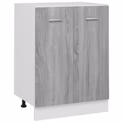 vidaXL Kitchen Cabinet Home Storage Shelf Organiser Cupboard Engineered Wood - grey sonoma