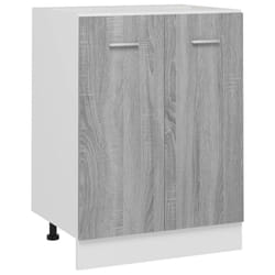 vidaXL Kitchen Cabinet Home Storage Shelf Organiser Cupboard Engineered Wood - grey sonoma