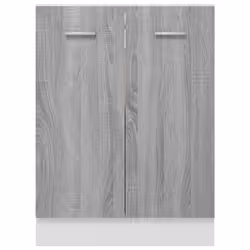 vidaXL Kitchen Cabinet Home Storage Shelf Organiser Cupboard Engineered Wood - grey sonoma - Additional view 5