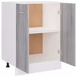 vidaXL Kitchen Cabinet Home Storage Shelf Organiser Cupboard Engineered Wood - grey sonoma - Additional view 7