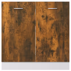 vidaXL Kitchen Cabinet Home Storage Shelf Organiser Cupboard Engineered Wood - smoked oak - Additional view 5