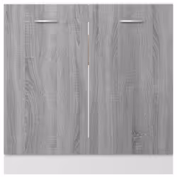 vidaXL Kitchen Cabinet Home Storage Shelf Organiser Cupboard Engineered Wood - grey sonoma - Additional view 6