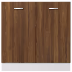 vidaXL Kitchen Cabinet Home Storage Shelf Organiser Cupboard Engineered Wood - brown oak - Additional view 5