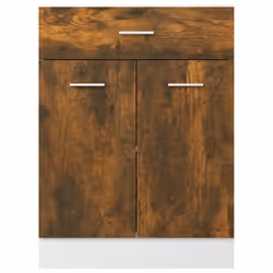 vidaXL Kitchen Cabinet Home Storage Shelf Organiser Cupboard Engineered Wood - smoked oak - Additional view 6