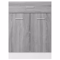 vidaXL Kitchen Cabinet Home Storage Shelf Organiser Cupboard Engineered Wood - grey sonoma - Additional view 7
