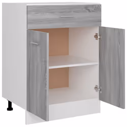 vidaXL Kitchen Cabinet Home Storage Shelf Organiser Cupboard Engineered Wood - grey sonoma - Additional view 8