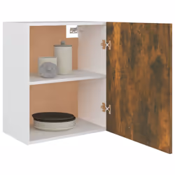 ) vidaXL Kitchen Cabinet Home Storage Shelf Organiser Cupboard Engineered Wood - Smoked oak, 50 x 31 x 60 cm (W x D x H - Additional view 8