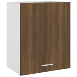 ) vidaXL Kitchen Cabinet Home Storage Shelf Organiser Cupboard Engineered Wood - Brown oak, 50 x 31 x 60 cm (W x D x H