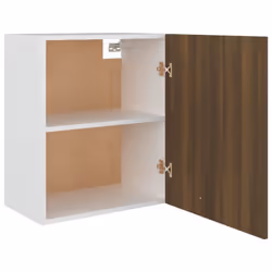 ) vidaXL Kitchen Cabinet Home Storage Shelf Organiser Cupboard Engineered Wood - Brown oak, 50 x 31 x 60 cm (W x D x H - Additional view 6
