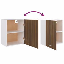 ) vidaXL Kitchen Cabinet Home Storage Shelf Organiser Cupboard Engineered Wood - Brown oak, 50 x 31 x 60 cm (W x D x H - Additional view 7