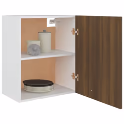 ) vidaXL Kitchen Cabinet Home Storage Shelf Organiser Cupboard Engineered Wood - Brown oak, 50 x 31 x 60 cm (W x D x H - Additional view 8