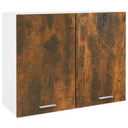 vidaXL Kitchen Cabinet Home Storage Shelf Organiser Cupboard Engineered Wood - smoked oak