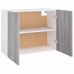 vidaXL Kitchen Cabinet Home Storage Shelf Organiser Cupboard Engineered Wood - grey sonoma - Additional view 6