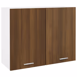 vidaXL Kitchen Cabinet Home Storage Shelf Organiser Cupboard Engineered Wood - brown oak