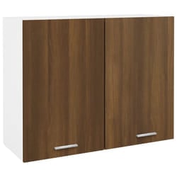 vidaXL Kitchen Cabinet Home Storage Shelf Organiser Cupboard Engineered Wood - brown oak