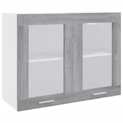) vidaXL Kitchen Cabinet Home Storage Shelf Organiser Cupboard Engineered Wood - Grey sonoma, 80 x 31 x 60 cm (W x D x H