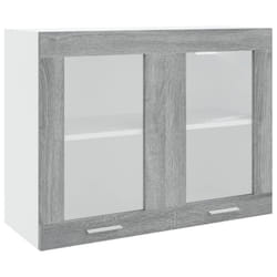 ) vidaXL Kitchen Cabinet Home Storage Shelf Organiser Cupboard Engineered Wood - Grey sonoma, 80 x 31 x 60 cm (W x D x H
