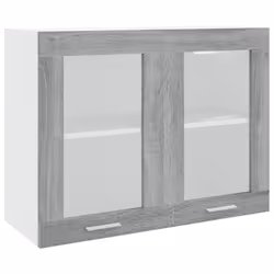 ) vidaXL Kitchen Cabinet Home Storage Shelf Organiser Cupboard Engineered Wood - Grey sonoma, 80 x 31 x 60 cm (W x D x H