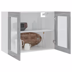 ) vidaXL Kitchen Cabinet Home Storage Shelf Organiser Cupboard Engineered Wood - Grey sonoma, 80 x 31 x 60 cm (W x D x H - Additional view 7