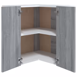 vidaXL Kitchen Cabinet Home Storage Shelf Organiser Cupboard Engineered Wood - Grey sonoma - Additional view 6