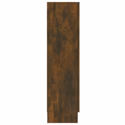 vidaXL Vitrine Cabinet Book Stand Rack Cupboard Highboard Engineered Wood - smoked oak - Additional view 7