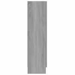 vidaXL Vitrine Cabinet Book Stand Rack Cupboard Highboard Engineered Wood - grey sonoma - Additional view 7