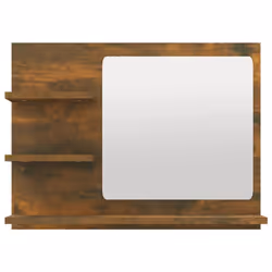 vidaXL Bathroom Mirror Cosmetic Mirror Washroom Makeup Mirror Engineered Wood - smoked oak - Additional view 4