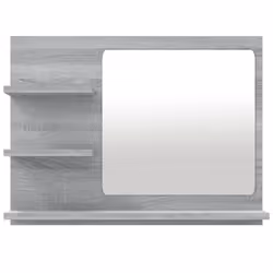 vidaXL Bathroom Mirror Cosmetic Mirror Washroom Makeup Mirror Engineered Wood - grey sonoma