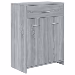 vidaXL Bathroom Cabinet Sink Cupboard Storage Vanity Unit Engineered Wood - grey sonoma