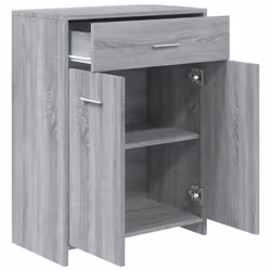 vidaXL Bathroom Cabinet Sink Cupboard Storage Vanity Unit Engineered Wood - grey sonoma - Additional view 5