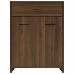 vidaXL Bathroom Cabinet Sink Cupboard Storage Vanity Unit Engineered Wood - brown oak - Additional view 4